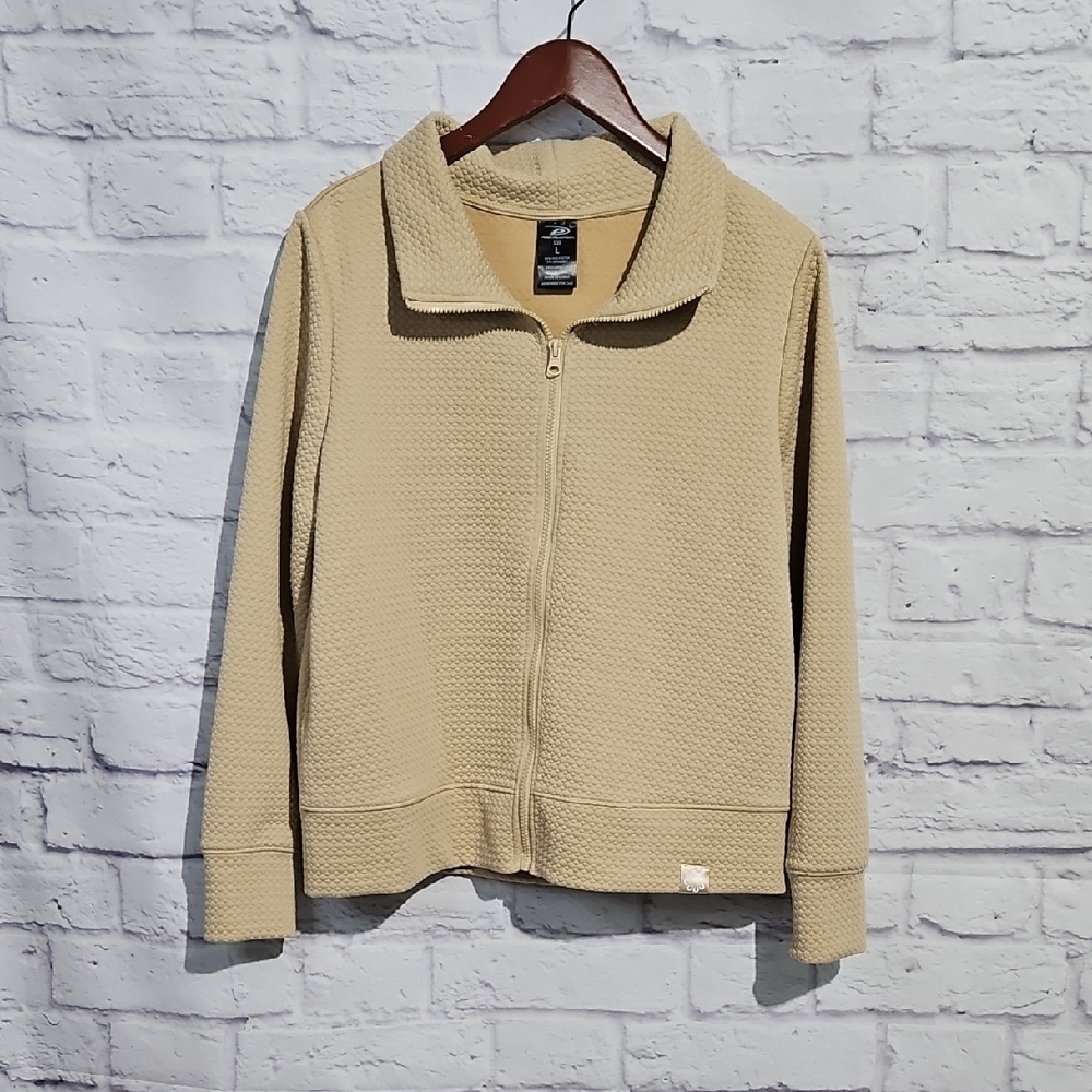 Pro Player Beige Zip-Up Sweatshirt